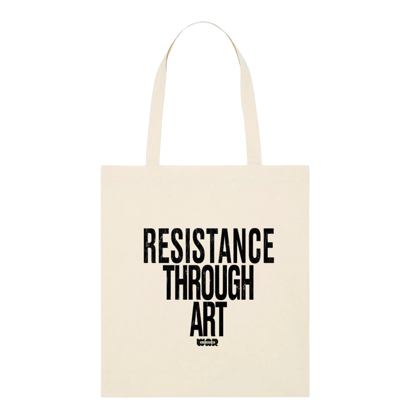 'Resistance Through Art' Natural Tote Bag