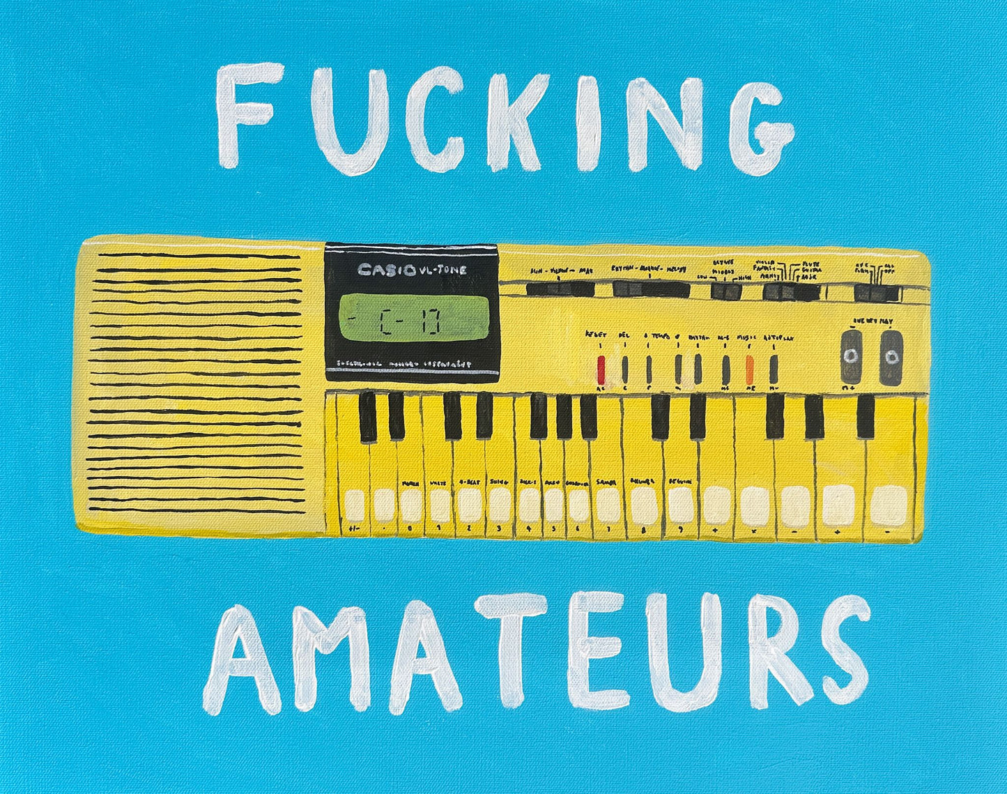 'Fucking Amateurs' Print by Joe Lycett x Adam Buxton
