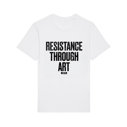 'Resistance Through Art' White T-Shirt