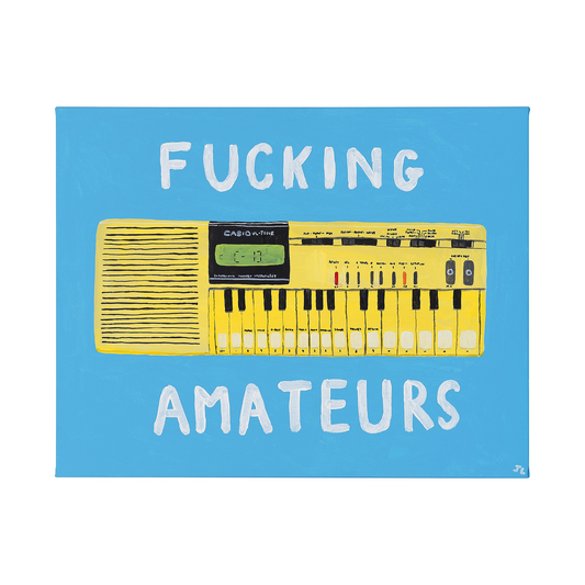 'Fucking Amateurs' Print by Joe Lycett x Adam Buxton
