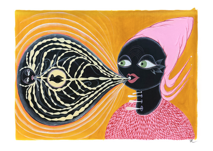 'Bone-Dance and the Impossible Sound' Print by Rithika Pandey x Matthew Herbert
